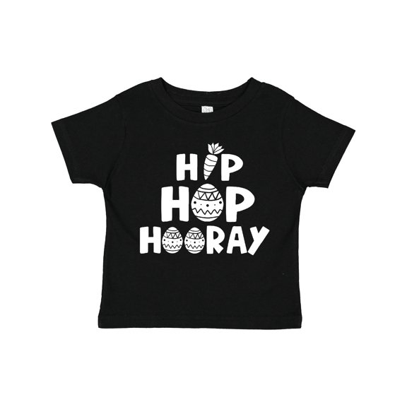 Inktastic Easter Hip Hop Hooray with Eggs and Carrot Boys or Girls Toddler T-Shirt