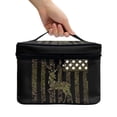 thumbnail image 3 of HELLHERO Deer Camo Large Capacity Cosmetic Bags with Slip-in Pockets Beauty Brush Holder Home Travel Office Mom Holds Toiletries/Skin Care/Hair Supplies/Brush, 3 of 6