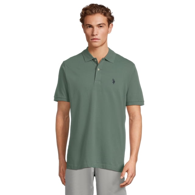 Remera Polo de Piqué de Algodón para Hombre U.S. Polo Assn. Color Verde Cactus