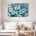 thumbnail image 2 of Elephant Stock Blossoms Of Evening Wall Art - Horizontal Canvas Wall Art - Living Room Wall Decor - Floral And Botanical Canvas - Blue And Gray Decor By Carol Robinson - 45" x 30", 2 of 8