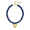 X23227B, variant on Women’s Chunky Beaded Necklace, Gold Tone Heart Pendant Statement Choker