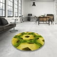 thumbnail image 4 of Ahgly Company Machine Washable Indoor Rectangle Transitional Golden Brown Yellow Area Rugs, 8' x 12', 4 of 7