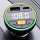 thumbnail image 3 of Transmisor FM para Coche Bluetooth 5.3, Kit Manos Inalámbrico, Cargador USB, Radio FM, Modulador, Reproductor MP3, Adaptador., 3 of 5