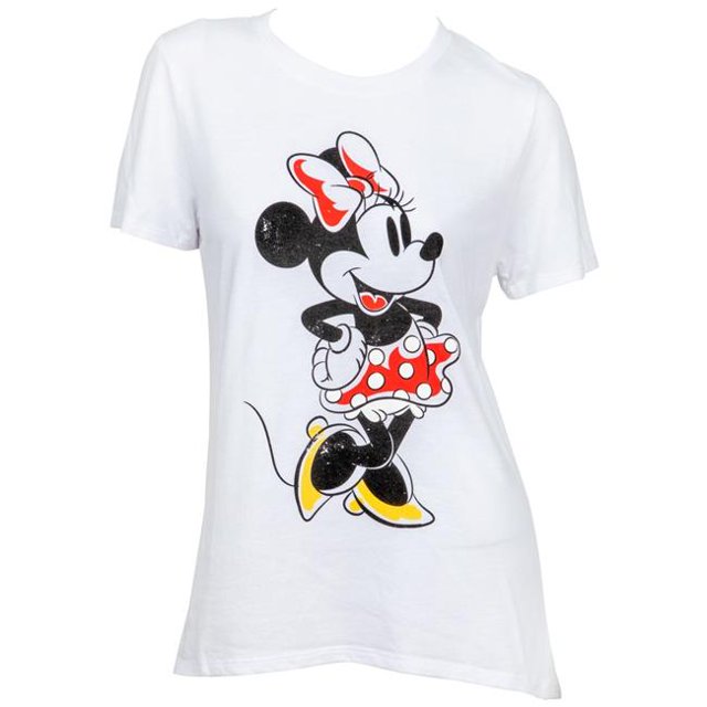 Mickey Mouse 810603-large Disney Minnie T-Shirt de Pose de Souris pour Femmes - Grand
