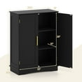 thumbnail image 3 of Costway Armoire de Rangement au Sol Organisateur de Rangement Moderne avec Tablettes Ajustables et 2 Portes, 3 of 10