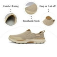thumbnail image 2 of Mens Anti Slip Loafers Lightweight Breathable Casual Shoes Canvas Comfortable Walking Shoes Outdoor Driving Shoes Yellow 7.5 US, 2 of 7