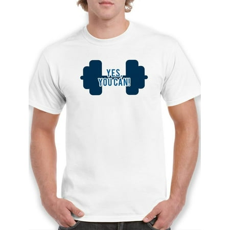 Yes You Can Lift! T-Shirt Men -Smartprints Designs Male 3X-Large