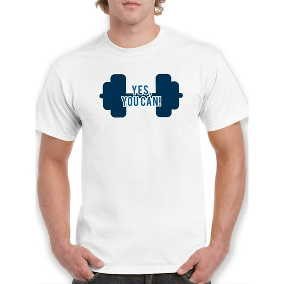 Yes, You Can Lift! T-Shirt Men -Smartprints Designs, Male XX-Large