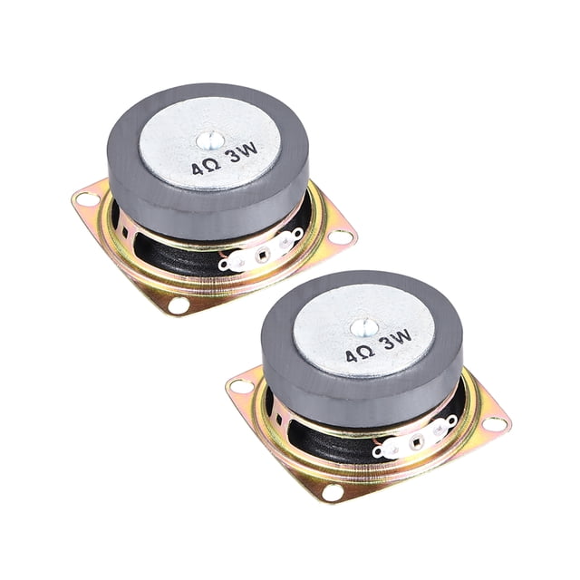 3 W 52mm Altavoz de forma cuadrada 4 Ohm altavoz para altavoces de audio DIY 2 piezas