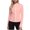 Pink, variant on Plus Size Women's Long Sleeve UPF 50+ Jacket with Cinched Waist S-5XL