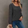 thumbnail image 6 of GuangCheng Tops for Women Kintted Loose Fit Long Sleeve Shirts Square Neck Casual Warm Tops, 6 of 6