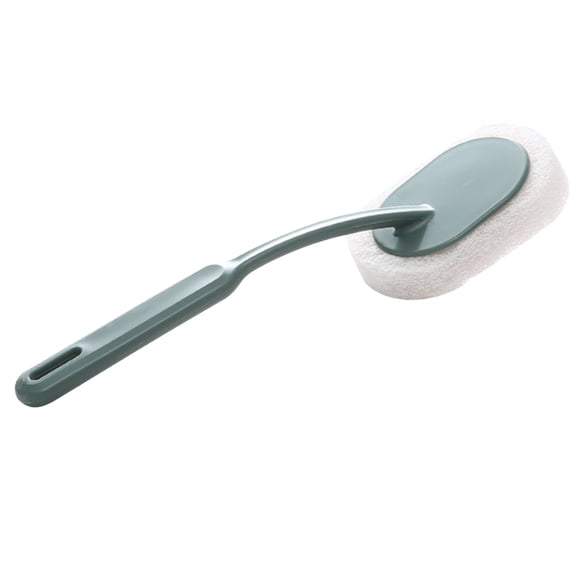 Fiudx Cepillo de Esponja de Mango Largo, Paño de Limpieza Grueso, Espuma Descontaminante Potente, Agarre Cómodo, Limpieza Versátil de Paredes, Pisos, Azulejos, Bañeras, Artículos Esenciales para El B
