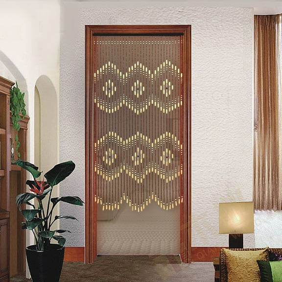 Bamboo Wooden Bead Curtain Doorway String Door Curtains Room Divider Home Decor