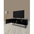 thumbnail image 1 of Mueble Mesa para TV con Puerta Moderno(Negro Mate), 1 of 4