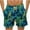 Green#1, variant on Iugvhana Men's Swim Trunks Quick Dry Bathing Suit Big & Tall Beach Swimsuits Tropical Floral Hawaiian Summer Shorts Black L