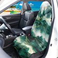 thumbnail image 3 of Uourmeti Misty Mountain Marble Pattern Terry Cloth Car Seat Cover Machine Washable Bucket Seat Protector, Waterproof Towel Seat Cover Waterproof Sweat Towel Car Seat Cover Fit for Cars Trucks SUVs, 3 of 9