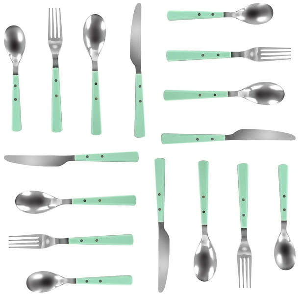Martha Stewart Garden Cottage Stainless Steel Flatware 16 Piece