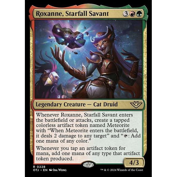 MtG Outlaws of Thunder Junction Rare Roxanne, Starfall Savant #228
