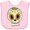 AD-Pink, variant on Inktastic Smiling Sugar Skull for Day of the Dead Boys or Girls Baby Bib