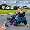thumbnail image 4 of JoyWheels TOYOTA 50W Ride on Toy Cars,12V Powered Ride on Truck With Remote Control,3mph,Blue, 4 of 9