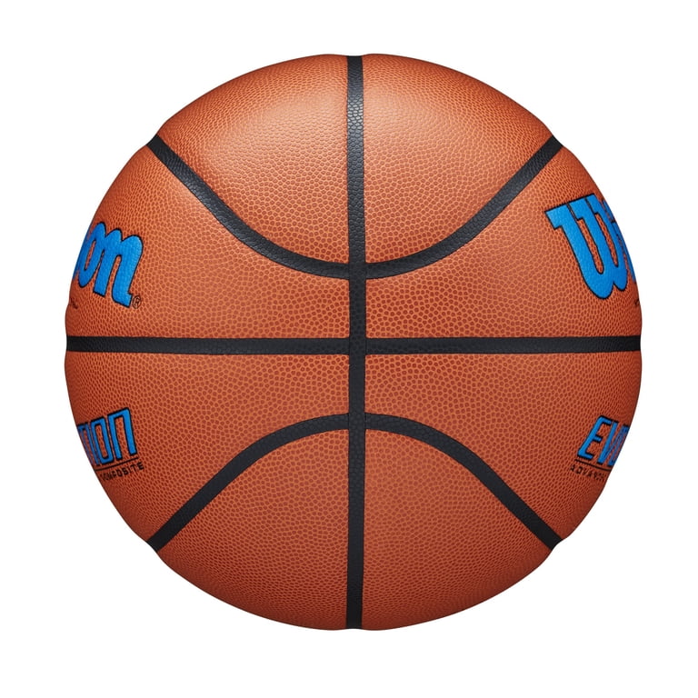 Wilson Evo Composite Adult Indoor Game Basketball, Royal, Official