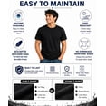 thumbnail image 3 of MANARC Men’s 100% Cotton T Shirt – Crew Neck, Short Sleeve, Regular Fit | Soft Breathable Fabric | Premium Everyday Basic Comfort Fit XX-Large Black Plain Tee for Casual & Daily Wear, 3 of 7