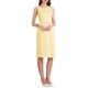 thumbnail image 2 of INSPIRE CHIC Vestido de Mujer con Rhinestones, Cuello Barco, Sin Mangas, Vestido Lápiz Ajustado 2XL Amarillo Claro, 2 of 5