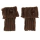 thumbnail image 4 of Calcetines calentadores de piernas con ribete de crochet para mujer café, 4 of 5