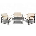 thumbnail image 1 of Juego de Sala de Jardin para Exteriores Textilene Madera beige Grande, 1 of 7