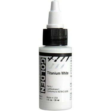 Golden High Flow Acrylics 1 oz., Titanium White