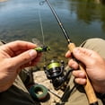 thumbnail image 6 of Fishing Lure Insect Shaped Topwater Hard Bait Mesh Wing Design Dual Treble Hooks ABS Swimbait for Freshwater Saltwater Predator Fishing(Red-4.8cm), 6 of 7
