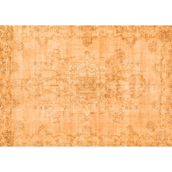 Ahgly Company Indoor Rectangle Persian Orange Traditional Area Rugs, 5' x 7'