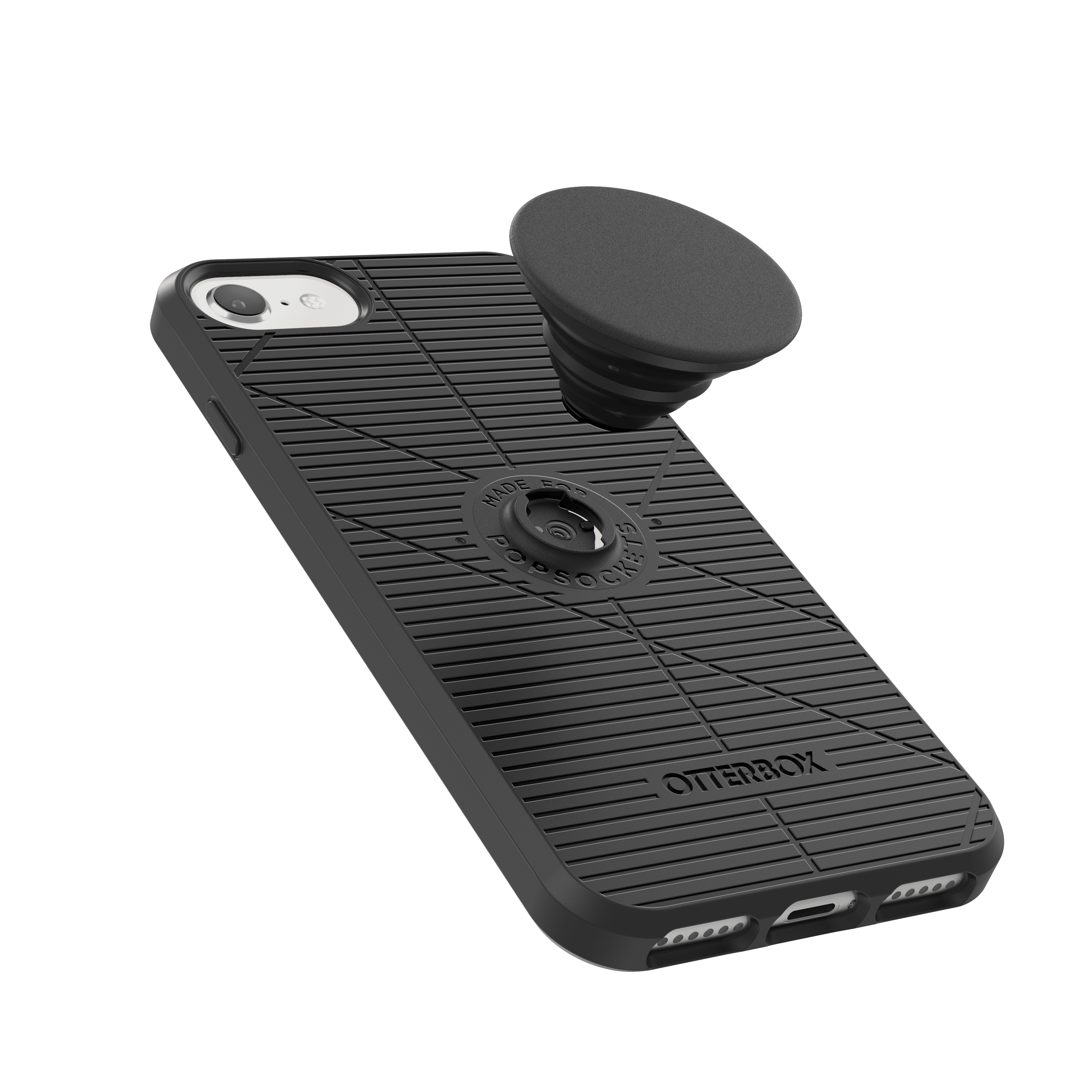 OtterBox Otter+Pop Reflex Series Phone Case for Apple iPhone SE (2nd Gen), iPhone 8, iPhone 7 - Black