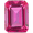 Pure Pink Mystic Topaz, variant on Gem Stone King 3.16 Cttw Green Prasiolite and White Created Sapphire 18K Yellow Gold Plated Silver Ring for Women | Gemstone Birthstone | Emerald Cut 10X8MM | Available in Size 5, 6, 7, 8, 9