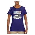 thumbnail image 2 of Wild Bobby, Ford Mustang Country USA 1964 Vintage American License Plate, Cars and Trucks, Women Graphic Tee, Purple, X-Large, 2 of 4