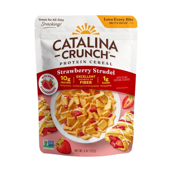 Catalina Crunch Protein Cereal, Strawberry Strudel, 8 oz