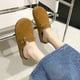 thumbnail image 2 of Fur and leather autumn and winter new Birkenstock low-top casual versatile women's boots solid color simple single shoes, 2 of 5