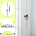 thumbnail image 4 of Inteprter Cestas colgantes 100 hechas a mano, soporte para plantas, macramé, colgador de plantas, maceta para colgar en la pared interior, soporte para Jardín y Patio No.06 Inteprter HA001777-06, 4 of 6