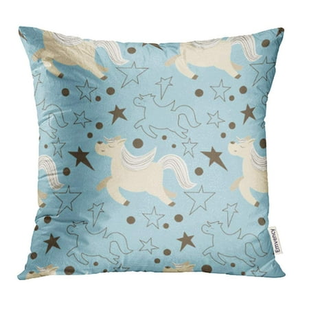 ARHOME Animal Chinese Zodiac Character Horse Pattern Cartoon Best Birthday Pillowcase Cushion Cases 18x18