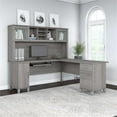 thumbnail image 2 of UrbanPro 72W L Shaped Desk with Hutch in Platinum Gray - Engineered Wood, 2 of 7