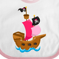 thumbnail image 4 of Inktastic Pirate Ship Girls Baby Bib, 4 of 4