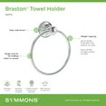 thumbnail image 2 of Symmons 583TRMB Braston 6" Wall Mounted Towel Ring - Black, 2 of 7