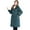 Green, variant on Lady Winter Down Coat, Thickened, Padded, Hooded, Pockets, Zipper, Closure, Knee, Length, Windproof, Heat, Retention, Daily, Cold, Weather, Outwear, Cotton, Jacket