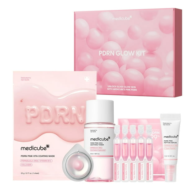 Set de cuidado de la piel medicube Salmon DNA PDRN con tónico, sérum y mascarilla