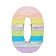 thumbnail image 6 of Large Number 0 Pinata for Girl's Birthday Party Decorations, Rainbow Pastel (21" x 14.7" x 4"), 6 of 6