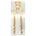 thumbnail image 1 of Tsukino Usagi Cosplay Wig High Quality 130cm Blond Silver Double Long Ponytails Heat Resistant Synthetic Hair Wigs + Wig Cap heqiyong LED, 1 of 2