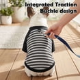 thumbnail image 5 of Deago Dog Striped T-Shirt with Leash Ring Warm Breathable Winter Pet Apparel Colorful Soft Puppy Sweatshirt Clothes for Small to Medium Dogs Puppy (Black, M), 5 of 8