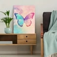 thumbnail image 5 of Pastel Butterfly Canvas Art Prints， Suitable for Living Room， Bedroom， Bathroom， Office and Nursery Decoration., 5 of 8