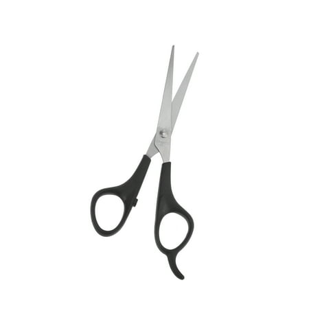 Unique Bargains 6" Length Straight Scissors for Long Short Thick Hard Soft Hair Black