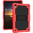thumbnail image 2 of FIEWESEY for Urao C107/Jeazans OC101/C107 10.1 inch Tablet Hybird Case Kids Friendly with Stand case Cover for HiGrace C107/ZOFYWNAS C107/Freeski C107/Pswarfd 10.1 inch Tablet (Red/Black), 2 of 8